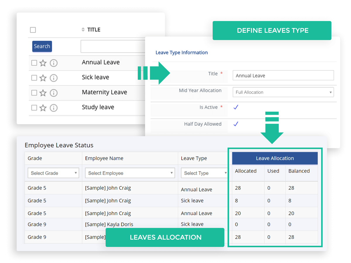 Define Leave Types and Allocation