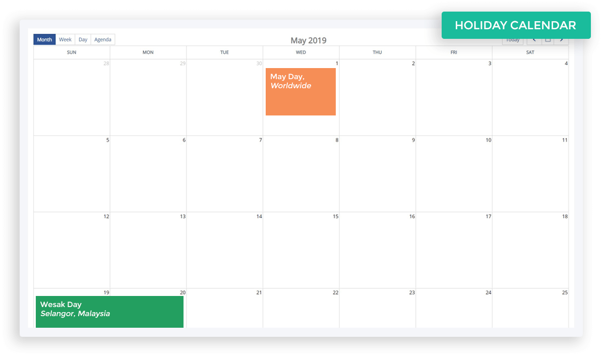 Holiday Calendar