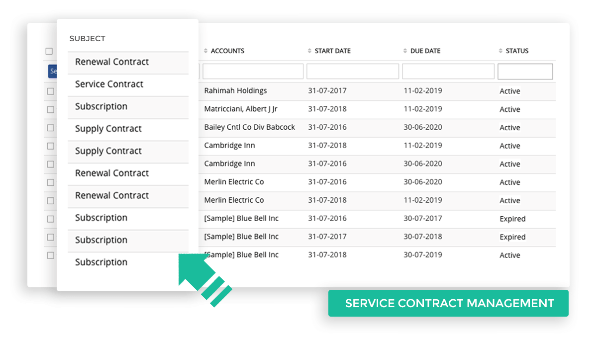 Service Contract Management