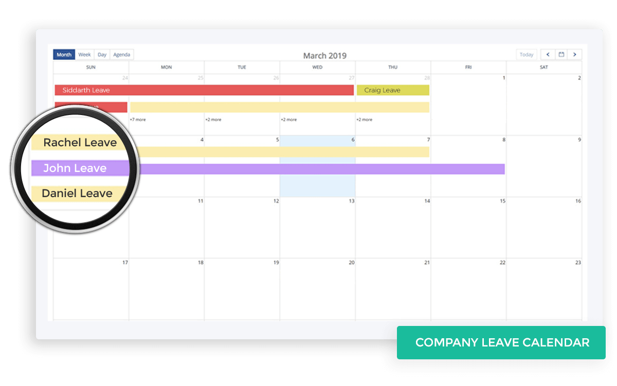 Company Leave Calendar
