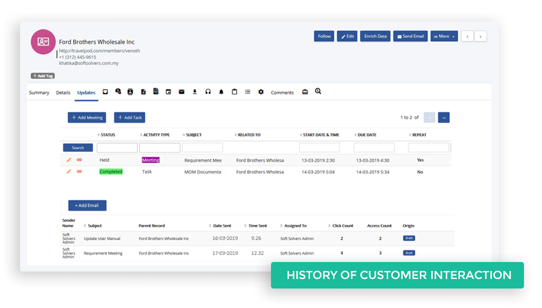 History-of-Customer-Interaction